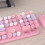 Ensemble clavier et souris sans fil rose rétro 2,4 GHz 4