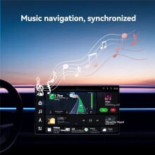 2 in 1 Draadloze Carplay-Adapter Bedraad Naar Draadloze Adapter Auto AI-Box Stekker en Speel Car -Adapter Zwart