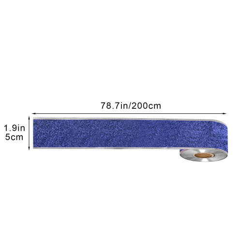 Wired Christmas Ribbon 2" x 79" Satin Finish 2