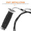 FRCOLOR Black Motorcycle Throttle Cable Set with Grips 7