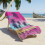 Serviette de plage en microfibre à séchage rapide et sans sable, 76 x 152 cm 4