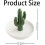 Cactus Ceramic Ring Holder with Aloe Design Golden 2