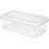 Clear Stackable Flip-Top Storage Box 13.1 x 7.6 x 4.5 in 2