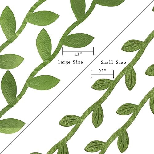 Olive Green Leaf Ribbon 269 ft  0.8 in 2