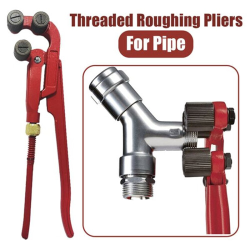 Manual Pipe Threader Tools, Pipeline Processing Wrench - Fix Damaged Threads Easily with Pressure Roller Sleeve 1