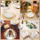 Gold Foil Mesh Placemats 13 Inch 50 Pack 5