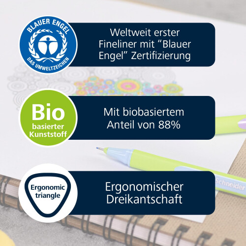 Schneider writing instruments Fineliner Line-Up, 0.4 mm 32er Pack 2