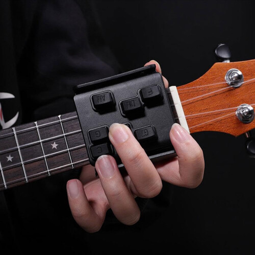 Μαύρο πιεστικό συγχορδιών Ukulele - Εργαλείο υποβοηθούμενης εκμάθησης για Ukulele 23 1