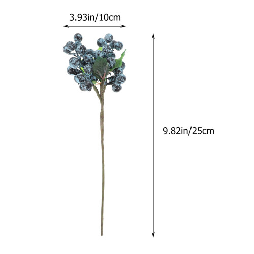 5 Pcs Artificial Blueberry Stems for Christmas Decor 1