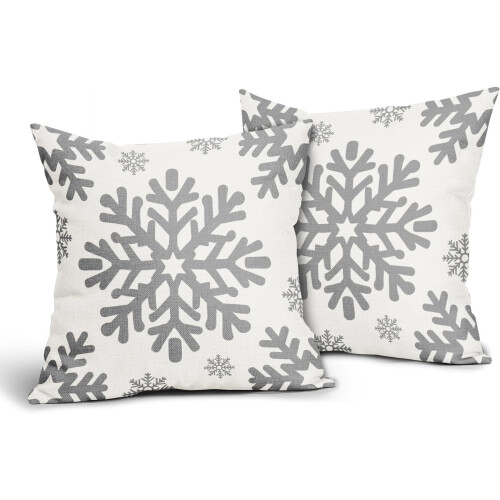 Grå julörngott i linne, 30x40 cm, 2-pack 1