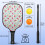 Σετ κουπιών Pickleball από fiberglass με λουλούδια, 2 μπάλες και τσάντα – Συμβατό με 3