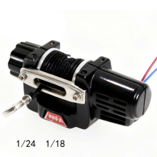 RC Car TRX4M Metal Front Bumpers and Electric Winch for 1/18 RC Crawler Car SCX24 Upgrade Parts