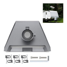 Outdoor Pipe Adapter with Roof Bracket and Base,Suitable for Poles with Diameters, for Antenna Mounting