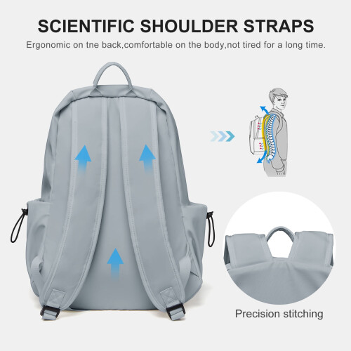 Rucsac unisex ușor, rezistent la apă, multifuncțional, albastru 2