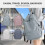 Rucsac unisex ușor, rezistent la apă, multifuncțional, albastru 5