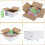 Caixas de envio de papelão ondulado branco, 20x20x10 cm (8x8x4 polegadas), conjunto de 40 unidades 5