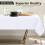 Rectangle Tablecloth 60x102 in White Polyester 2