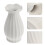 White Ceramic Flower Vase 17.5 cm 4
