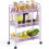 Metal Rolling Cart3-Tier with Mesh Wire and3Hooks 6