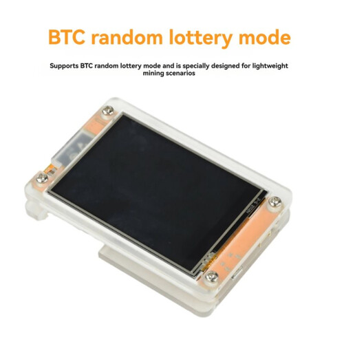 Miner NerdMiner NMMiner de 355KH/S com Tela Inteligente de 2,8 Polegadas, ESP32-2432S028, para Mineração Solo de Criptomoedas e Bitcoin 2