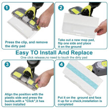 Replacement Pads for  VACMOP Pro for Hard Floor Cleaning 20 Pack