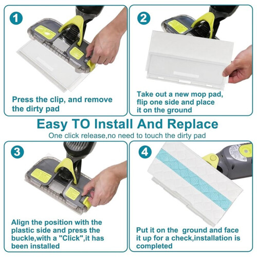Replacement Pads for  VACMOP Pro for Hard Floor Cleaning 20 Pack