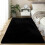 Black Modern Carpet 60x90 cm Soft Area Rug 5