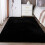 Black Modern Carpet 60x90 cm Soft Area Rug 7