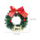 Mini-Bastelkränze, Mini-Weihnachtskränze, grüner Kunststoff, 10 Stück 7