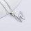 925 Sterling Silver Initial Pendant Necklace 18 inch 2