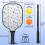 Σετ κουπιών Pickleball από fiberglass με λουλούδια και 2 μπάλες και τσάντα – Συμβατό με 4