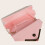 KEINXS damesclutch van PU-leer in roze 3