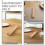 2Pcs Replacement Wooden Spatula Handle Light Yellow Anti-Scald Solid Wood Handle For Kitchen Utensils 7