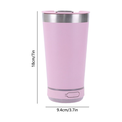 Ποτήρι ηχείου Bluetooth 16oz, 304 από ανοξείδωτο ατσάλι, επαναφορτιζόμενο, φορητό, 2