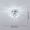 Silver Firework Crystal Chandelier 6-Bulb 60cm 2