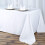 White Polyester Rectangular Tablecloth 90 x 132 in 2
