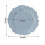 BalsaCircle 20 Dusty Blue Round 10" Plastic Dinner Plates Reef Design Disposable Tableware 3