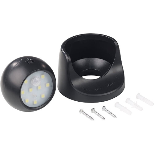 Wireless LED lamp: Set of 2 Wireless LED Spotlight Motion Sensor 360 Rotatable 1