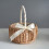 HEVIRGO woven wicker basket eco-friendly 2 pcs 4