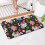 Tapete de banheiro floral antiderrapante em microfibra, 43 x 76 cm (17 x 30 polegadas) 4