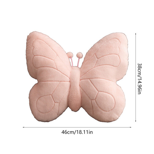 Almofada decorativa com estampa de borboleta, 45x45 cm (18x18 polegadas) 2