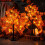 Retro Red Bird LED Tree Lights with Berries, 3xAA 3