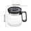 16 oz Glass Coffee Mug with Sip Lid and Handle 4