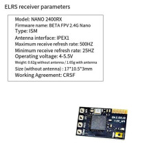 10PCS ELRS 2.4GHz Receiver ExpressLRS Receiver with T-Type Antenna Support Wifi Upgrade for FPV RC Long Range Drone