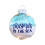 2D Beach Christmas Ornament Plastic Blue 7 cm 2