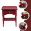 Table de chevet vintage en bois : Mini table de nuit 7