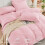 Σετ παπλωμάτων King Size Pink, Σετ κλινοσκεπασμάτων Seersucker 7 τεμαχίων με σεντόνια, 5
