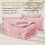 Σετ παπλωμάτων King Size Pink, Σετ κλινοσκεπασμάτων Seersucker 7 τεμαχίων με σεντόνια, 7