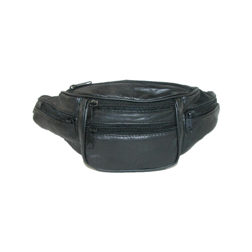 Pochete de couro genuíno com 6 bolsos 2