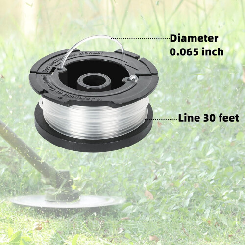 Πετονιά κοπής ζιζανίων Black & Decker AF-100-3ZP, 30ft0.065", Συμβατή με το ζιζανιοκτόνο Black & Decker 1